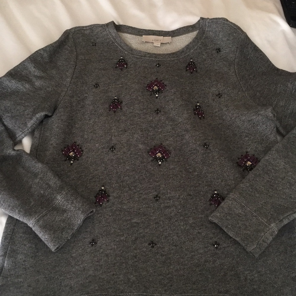Loft jeweled sweatshirt